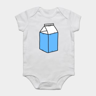 cute blue Milk carton Baby Bodysuit